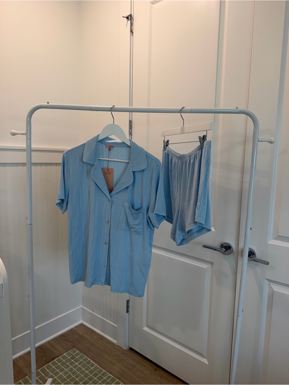 Eberjey Light Blue Two-Piece Pajama Set